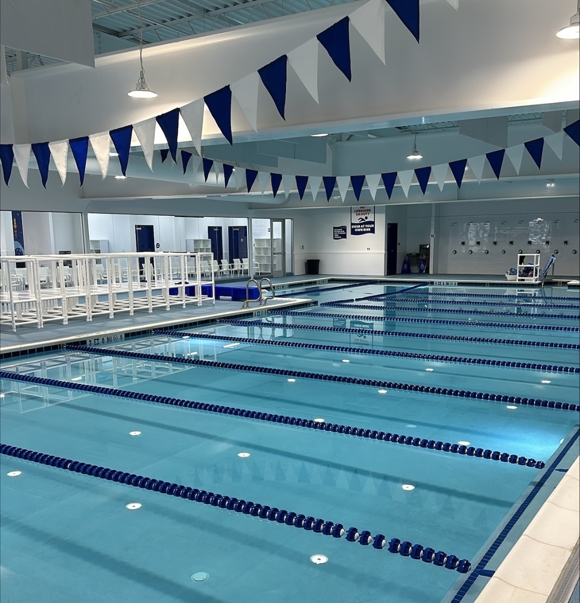 Big Blue Swim School North Druid Hills indoor pool and lane lines